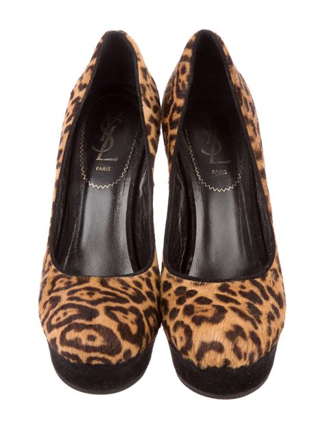 ysl tribute pump leopard|YSL heels clearance.